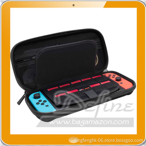 Hard Carry Case for Nintendo Switch with 19 Game Cartridge and 2 Card Holders for Micro card